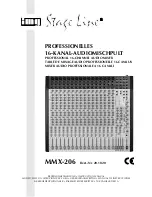 IMG STAGE LINE MMX-206 Instruction Manual предпросмотр