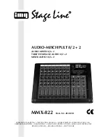 IMG STAGE LINE MMX-822 Instruction Manual preview