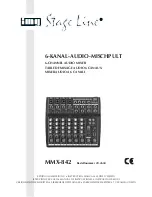 IMG STAGE LINE MMX-842 Instruction Manual предпросмотр