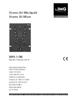 IMG STAGE LINE MPX-1/BK Instruction Manual preview