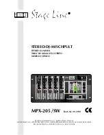 Preview for 1 page of IMG STAGE LINE MPX-205/SW Instruction Manual