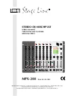 IMG STAGE LINE MPX-208 Instruction Manual preview