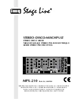 IMG STAGE LINE MPX-210 Instruction Manual preview