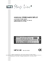 IMG STAGE LINE MPX-340 Instruction Manual предпросмотр