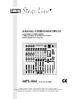 IMG STAGE LINE MPX-804 Instruction Manual предпросмотр