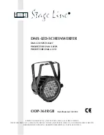 IMG STAGE LINE ODP-361RGB Instruction Manual preview