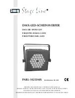 Preview for 1 page of IMG STAGE LINE PARL-102 DMX Instruction Manual