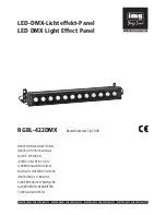 Preview for 1 page of IMG STAGE LINE RGBL-422DMX Instruction Manual