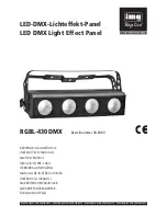 Предварительный просмотр 1 страницы IMG STAGE LINE RGBL-430DMX Instruction Manual