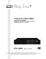 Preview for 1 page of IMG STAGE LINE STA-1004 Instruction Manual