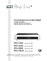 IMG STAGE LINE STA-1202 Instruction Manual preview