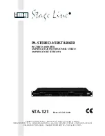 Preview for 1 page of IMG STAGE LINE STA-121 Instruction Manual