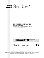 Preview for 1 page of IMG STAGE LINE STA-201 Instruction Manual