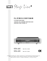 Preview for 1 page of IMG STAGE LINE STA-225 Instruction Manual