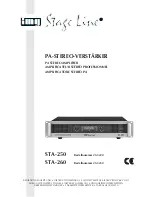 IMG STAGE LINE STA-250 Instruction Manual preview