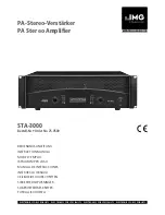 IMG STAGE LINE STA-3000 Instruction Manual preview