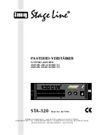 IMG STAGE LINE STA-320 Instruction Manual preview