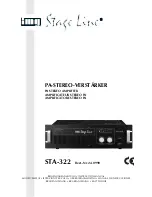 Preview for 1 page of IMG STAGE LINE STA-322 B Instruction Manual