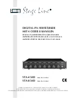 IMG STAGE LINE STA-450D Instruction Manual preview