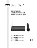 IMG STAGE LINE TXS-400SET Instruction Manual preview