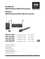 Preview for 1 page of IMG STAGE LINE TXS-611SET Instruction Manual