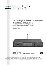 IMG STAGE LINE TXS-871 Instruction Manual preview