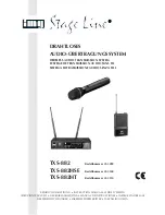 Preview for 1 page of IMG STAGE LINE TXS-882 Instruction Manual