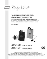 Preview for 1 page of IMG STAGELINE ATS-16R Instruction Manual