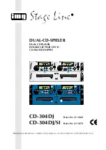 IMG STAGELINE CD-304DJ Instruction Manual preview