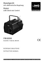 Preview for 1 page of IMG STAGELINE FM-600H Instruction Manual