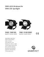 Preview for 1 page of IMG STAGELINE Leuchtkraft PARC-100E/WS Instruction Manual