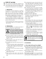 Preview for 8 page of IMG STAGELINE Leuchtkraft PARC-100E/WS Instruction Manual