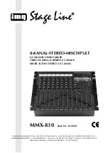 IMG STAGELINE MMX-830 Instruction Manual preview