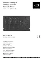 Preview for 1 page of IMG STAGELINE MPX-206/SW Instruction Manual