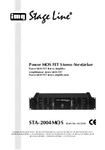 Preview for 1 page of IMG STAGELINE STA-2004MOS Instruction Manual