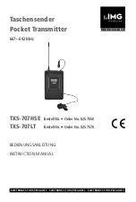 IMG STAGELINE TXS-707HSE Instruction Manual preview