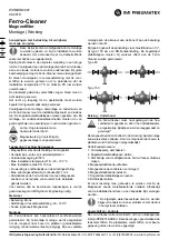 Предварительный просмотр 4 страницы IMI PNEUMATEX Ferro-Cleaner Installation & Operation