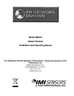 IMI SENSORS 086C41 Operating Instructions Manual предпросмотр