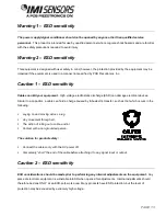 Preview for 18 page of IMI SENSORS 640B00 Installation And Operating Manual