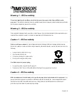 Preview for 13 page of IMI SENSORS 642A11 Installation And Operation Manual