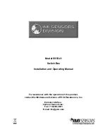 Preview for 1 page of IMI SENSORS 691B41 Installation And Operating Manual