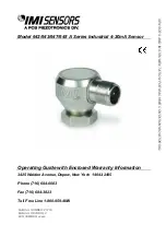 Предварительный просмотр 6 страницы IMI SENSORS M642A01 Installation And Operating Manual