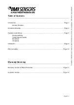 Preview for 7 page of IMI SENSORS M642A01 Installation And Operating Manual