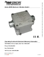 Preview for 6 page of IMI SENSORS Y685B0001A13 Installation And Operating Manual