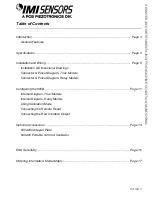 Preview for 7 page of IMI SENSORS Y685B0001A13 Installation And Operating Manual