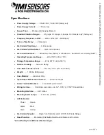 Preview for 9 page of IMI SENSORS Y685B0001A13 Installation And Operating Manual