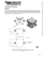 Preview for 10 page of IMI SENSORS Y685B0001A13 Installation And Operating Manual