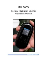 Предварительный просмотр 1 страницы IMI Onyx NX-10 Operation Manual