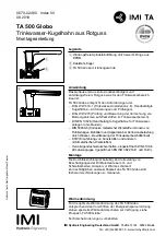 IMI TA 500 Globo Assembly Instructions Manual предпросмотр