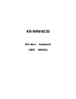 Preview for 1 page of iMicro KB-IMW6020 User Manual